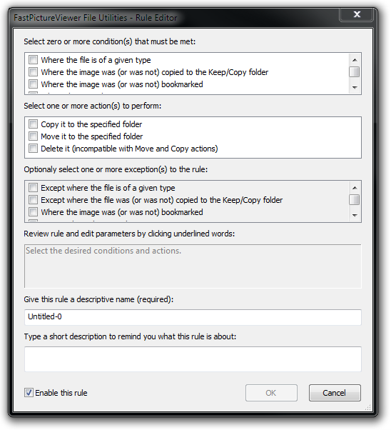 Rule Editor